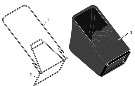 Bag Assembly Diagram and Parts List for 204212X92B 2005 Briggs and Stratton Lawn Mower